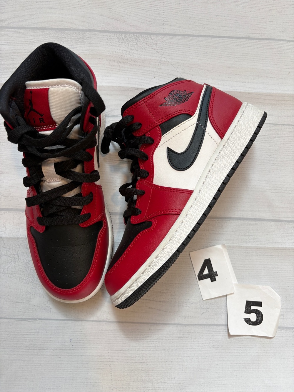 Jordan High-Top Sneakers - Red/Black/White